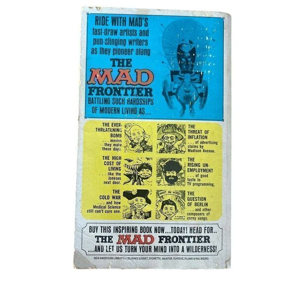 The Mad Frontier Paperback Book Vintage 60s Signet Books 4981 Nostalgia Classic - Picture 2 of 6